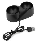 Dvojitá nabíjačka, nabíjacia dokovacia stanica, stojan, držiak, základňa pre Sony Play Station PS4 VR Move PSVR, príslušenstvo pre ovládače PS4