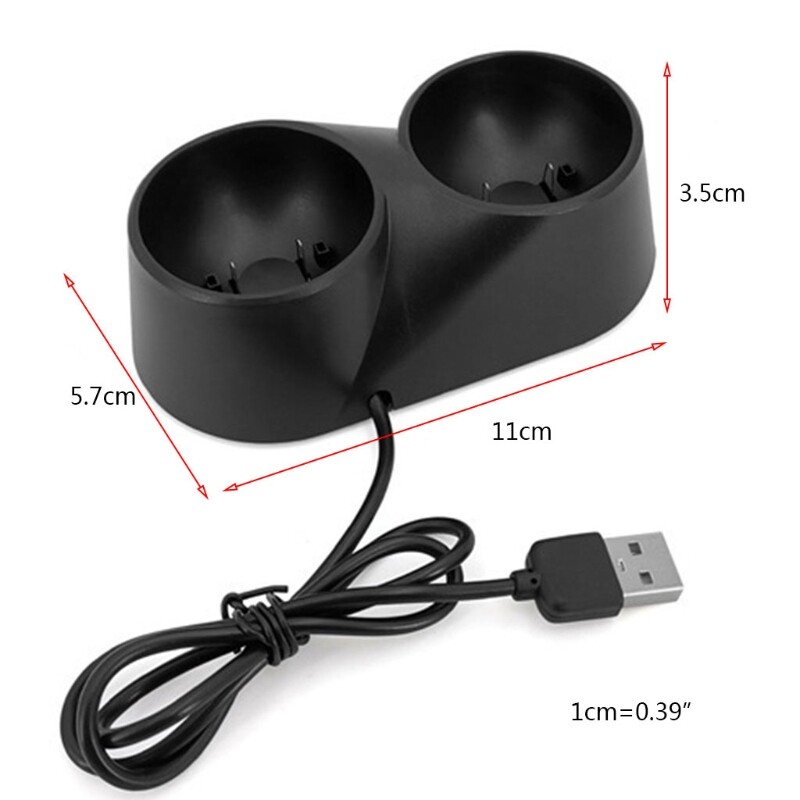 Dvojitá nabíjačka, nabíjacia dokovacia stanica, stojan, držiak, základňa pre Sony Play Station PS4 VR Move PSVR, príslušenstvo pre ovládače PS4