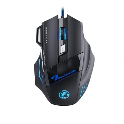 RYRA 5500/3200dpi LED X7 optic 7 butoane Mouse pentru jocuri cu fir USB Mouse ergonomic pentru jocuri cu fir pentru PC-uri WOW CS LOL PC Laptop