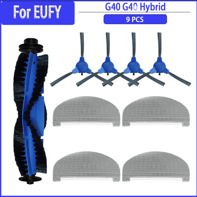 Skirta Eufy G40 Hybrid / Hybrid+ Pagrindinis ritininis šepetys Šoninis šepetys Šluostės Šluostės Šepečių dangtelis Atsarginių dalių priedų keitimas