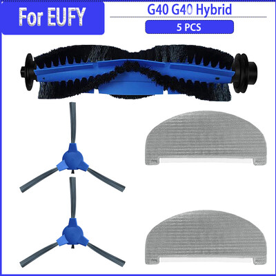Skirta Eufy G40 Hybrid / Hybrid+ Pagrindinis ritininis šepetys Šoninis šepetys Šluostės Šluostės Šepečių dangtelis Atsarginių dalių priedų keitimas