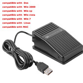 Βιντεοπαιχνίδι PC Hands Free Footswitch Game Control Action HID PC USB Foot Switch Πεντάλ πληκτρολογίου για πληκτρολόγιο ποντίκι φορητό υπολογιστή υπολογιστή