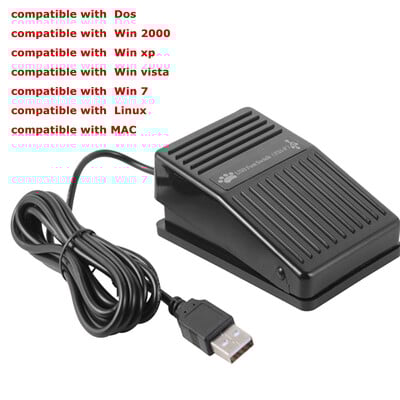 Videojáték PC-kihangosító lábkapcsoló játékvezérlő akció HID PC USB lábkapcsoló billentyűzet pedál billentyűzet egér PC laptophoz