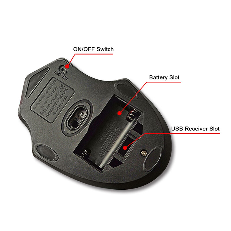 IMICE USB 3.0 prijemnik bežični miš 2.4G tihi miš 4 tipke 2000DPI optički računalni miš Ergonomski miševi za prijenosna računala