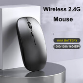 Mouse optic nou Bluetooth 2,4 GHz Mouse USB Optica pentru PC Computer Lenovo Laptop Notebook Gaming Gamer 1600DPI cu baterie AA