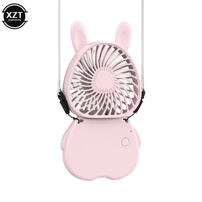 Nabíjanie cez USB Malý ventilátor Závesný krk Pohodlné vrecko Malý vonkajší mini ventilátor Skladací stolný kancelársky tichý chladič