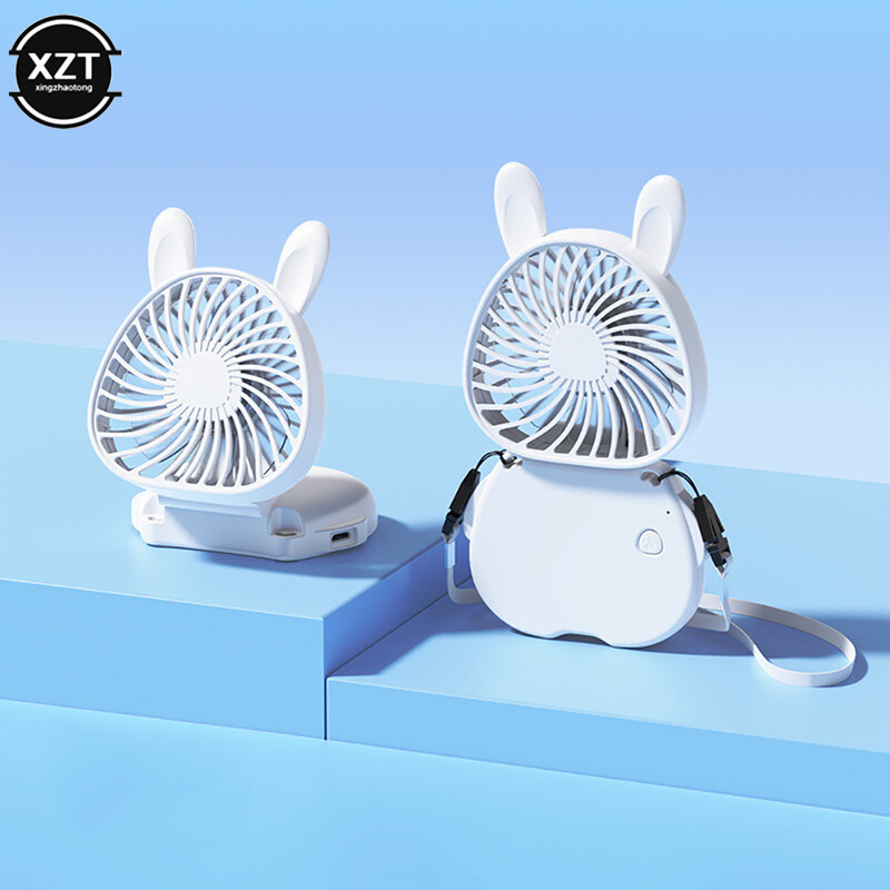 Nabíjanie cez USB Malý ventilátor Závesný krk Pohodlné vrecko Malý vonkajší mini ventilátor Skladací stolný kancelársky tichý chladič