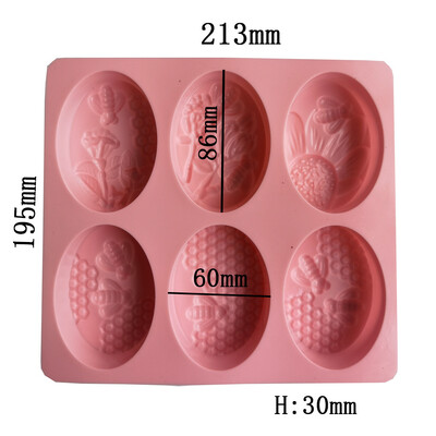 Kvadrātveida roku darbs ziepju silikona veidne Jauna DIY ovālas lapas formas ziepju gatavošanas piederumi ar rokām gatavoti šokolādes kūkas dekori cepšanas rīki