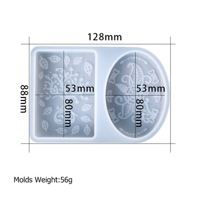 Kvadrātveida roku darbs ziepju silikona veidne Jauna DIY ovālas lapas formas ziepju gatavošanas piederumi ar rokām gatavoti šokolādes kūkas dekori cepšanas rīki