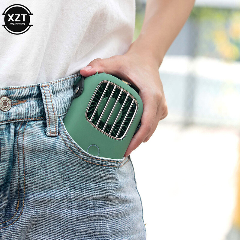 Mini prenosný závesný krk USB ventilátor stlmený ručný stolný ventilátor s 3 prevodovými stupňami, nastaviteľným chladením vzduchu Ventilador