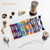 Rhapsody Nové 16 farieb DMC Exkluzívne farby Vyšívacia niť Perlová bavlna Egyptská krížiková niť 6 prameňov 8,7 Y Dvojitá Mercerizd
