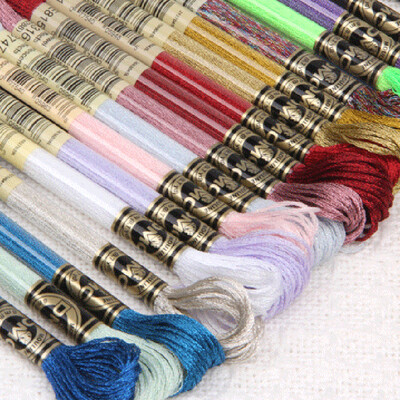 Prancūziški DMC siuvinėjimo siūlai DMC kryžminiai siuvinėjimo metaliniai siūlai DMC Bright Light Violent Bear Bling Bling siūlai