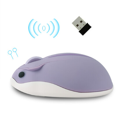 Bezdrôtová 2,4 G myš s roztomilou karikatúrou, USB, kreatívna stlmená myš, ergonomická mini optická myš s detským darčekom pre PC, notebooky a dievčatá, darčeky