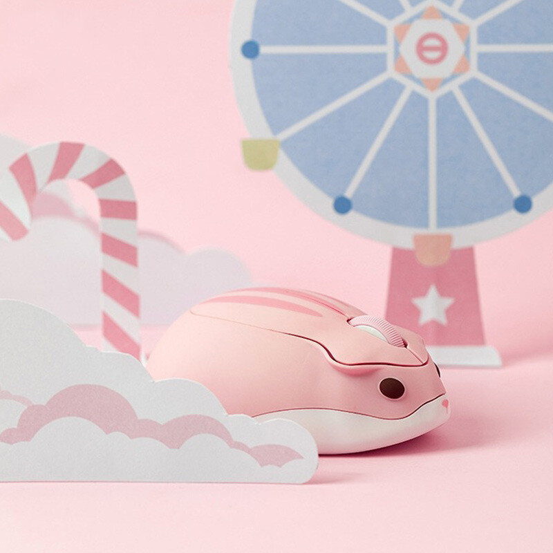 Bezdrôtová 2,4 G myš s roztomilou karikatúrou, USB, kreatívna stlmená myš, ergonomická mini optická myš s detským darčekom pre PC, notebooky a dievčatá, darčeky