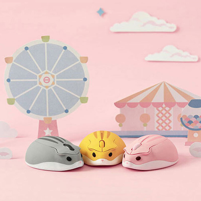 Bezdrôtová 2,4 G myš s roztomilou karikatúrou, USB, kreatívna stlmená myš, ergonomická mini optická myš s detským darčekom pre PC, notebooky a dievčatá, darčeky