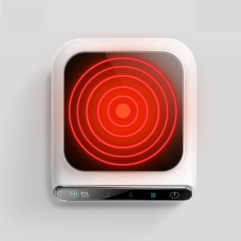 Puodelių šildytuvo puodelio šildytuvas 100°C karštos arbatos virimo aparatai 3 pavarų šildytuvas padėkliukas nešiojamas elektrinė kaitlentė mini indukcinė viryklė kaitinimo padėklas