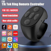 Bezdrôtová Bluetooth Air Mouse Mobile Selfie Lazy Instant Diaľkové ovládanie Ring Music Video Controller pre TikTok IOS Android Laptop