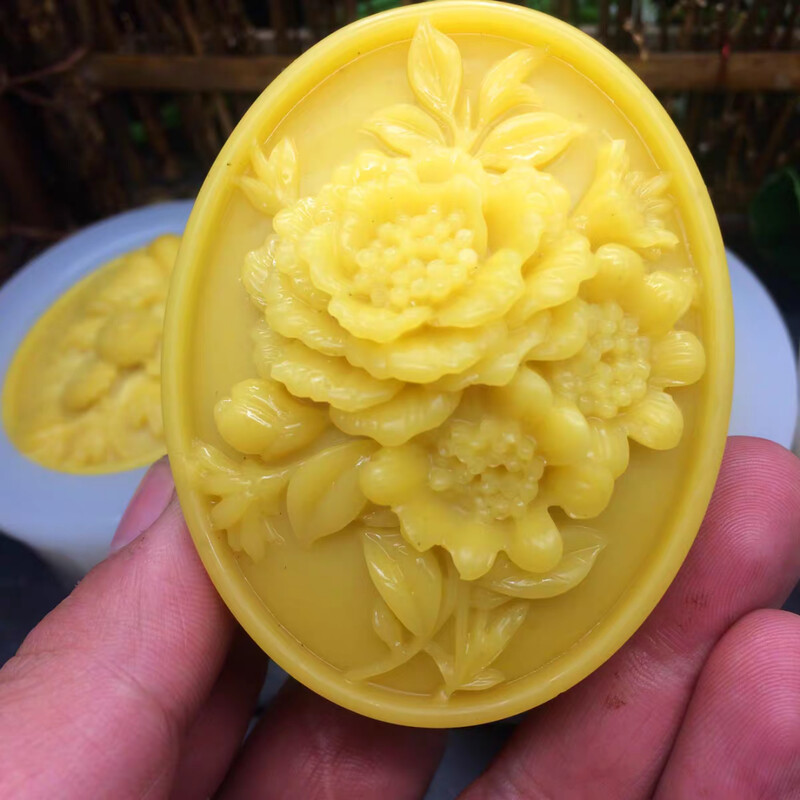 Ovālas ziedu reljefas ziepes ar rokām darinātas silikona veidnes DIY paštaisītas sveču ģipša dekorēšanas veidnes