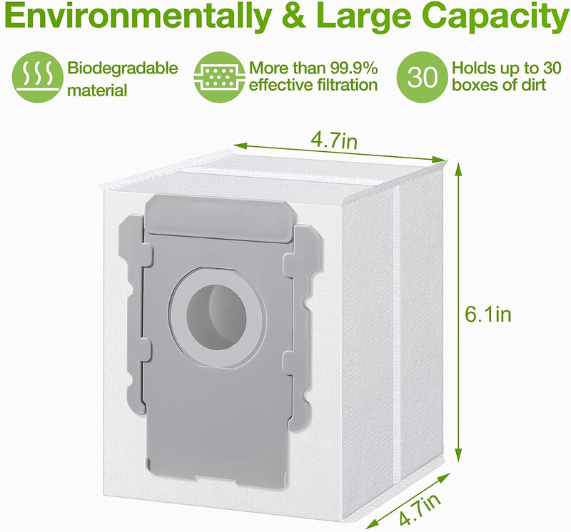 Vrećica za prašinu za iRobot Roomba i3 i3+ / i4 i4+ / i6 i6+ / i7 i7+ / j7 j7+ / i8+ / S9 S9+ Dodaci za robotske usisavače Vrećice za prašinu