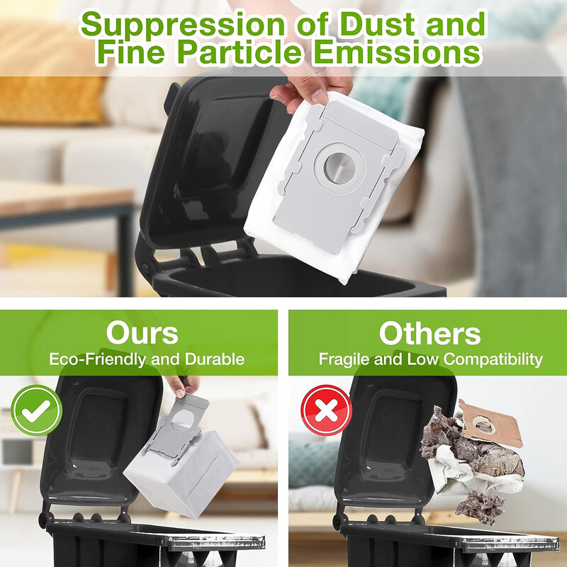 Vrećica za prašinu za iRobot Roomba i3 i3+ / i4 i4+ / i6 i6+ / i7 i7+ / j7 j7+ / i8+ / S9 S9+ Dodaci za robotske usisavače Vrećice za prašinu