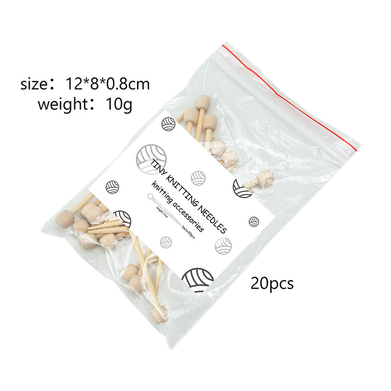 Mini set igala za pletenje od 7 cm, kompleti džempera od bambusa, pletenje, pribor za ručni rad sa/bez pređe Uradi sam pleteni alat