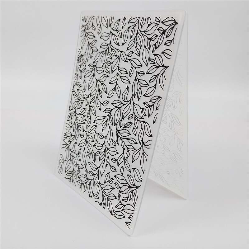 2023 NOI foldere de imprimare a fundalului cu frunze pentru albume de albume de hârtie pentru cărți de albume pentru realizarea de consumabile Șabloane 3D din plastic Artizanat
