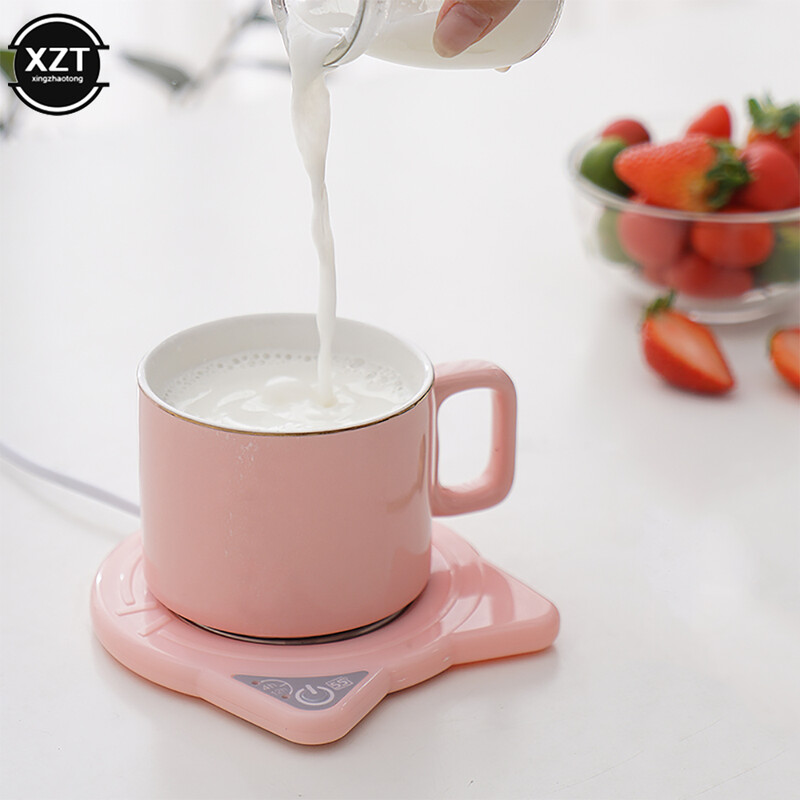 Soojem padi kassi kuju püsiv temperatuur 55 kraadi intelligentne automaatne tassimatt Joogi soojas hoidmine soojendus kruusimatt soojem