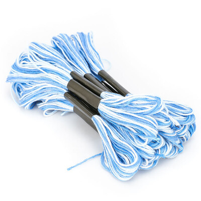 12 db/tétel Keresztszemes hímzés Selyemfestés Vonalszálak Barkácsolás Szövés Karkötő Zsinór Varrószálak Többszínű hímzés