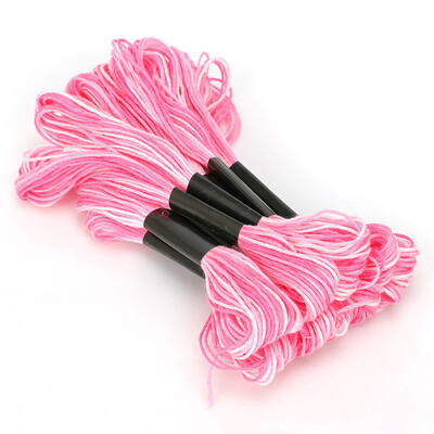 12 db/tétel Keresztszemes hímzés Selyemfestés Vonalszálak Barkácsolás Szövés Karkötő Zsinór Varrószálak Többszínű hímzés