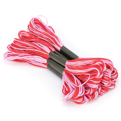 12 db/tétel Keresztszemes hímzés Selyemfestés Vonalszálak Barkácsolás Szövés Karkötő Zsinór Varrószálak Többszínű hímzés