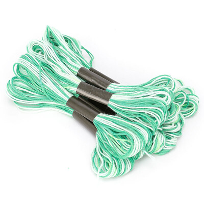 12 db/tétel Keresztszemes hímzés Selyemfestés Vonalszálak Barkácsolás Szövés Karkötő Zsinór Varrószálak Többszínű hímzés