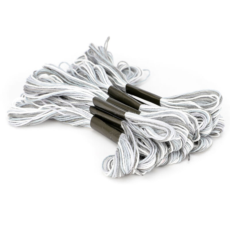 12 db/tétel Keresztszemes hímzés Selyemfestés Vonalszálak Barkácsolás Szövés Karkötő Zsinór Varrószálak Többszínű hímzés