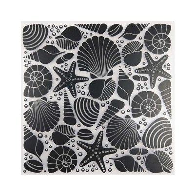 2023 ÚJ Shell Starfish Háttér dombornyomó mappák Scrapbooking papír Album kártyákhoz Kellékek készítése 3D műanyag sablonok Kézművesség
