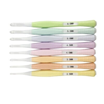 8kom kukica igla za pletenje džempera tkanje šivanje igla za heklanje s mekom drškom