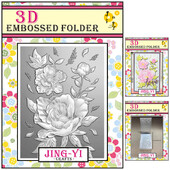 Rose Flowers τρισδιάστατος ανάγλυφος φάκελος Εργαλεία Scrapbooking Dies Materials DIY Craft Supplies Photo Album Decor Card Background Makin