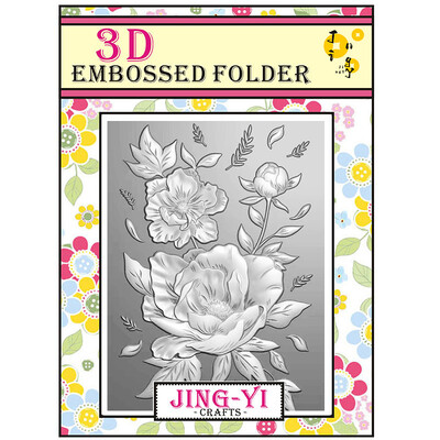 Rose Flowers τρισδιάστατος ανάγλυφος φάκελος Εργαλεία Scrapbooking Dies Materials DIY Craft Supplies Photo Album Decor Card Background Makin