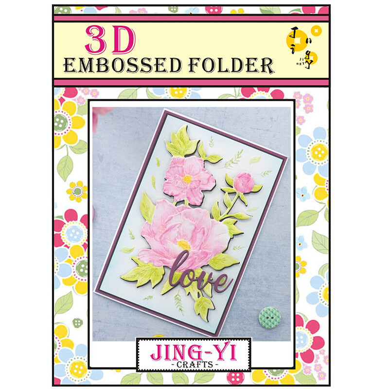 Rose Flowers τρισδιάστατος ανάγλυφος φάκελος Εργαλεία Scrapbooking Dies Materials DIY Craft Supplies Photo Album Decor Card Background Makin