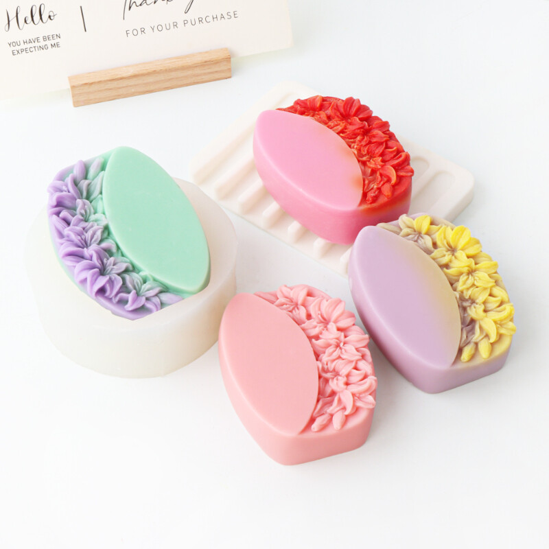 Ovāls/kvadrātveida tauriņš silikona veidņu lilijas ziedi ziepju sveces veidņu veidošanai aromterapijas sveķu šokolādes veidnes rokdarbu piederumi dāvana