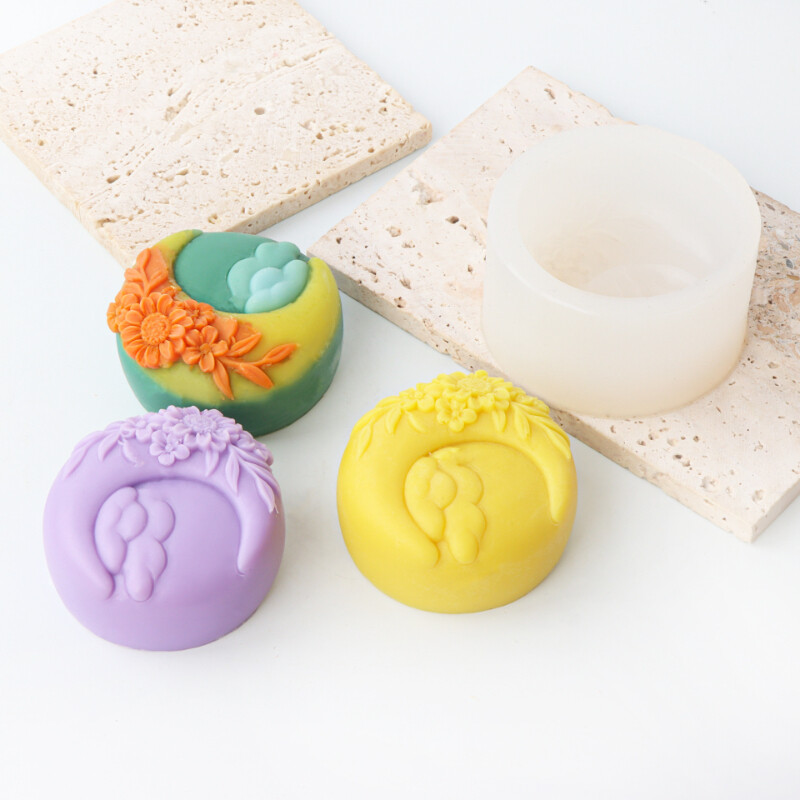 Ovāls/kvadrātveida tauriņš silikona veidņu lilijas ziedi ziepju sveces veidņu veidošanai aromterapijas sveķu šokolādes veidnes rokdarbu piederumi dāvana