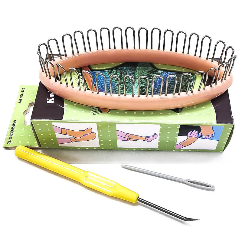 Peg Socks Vunena pređa Razboj za pletenje DIY alati za tkanje za čarape Šal Kapa Tkalac Igla za šivanje Alat za pletenje