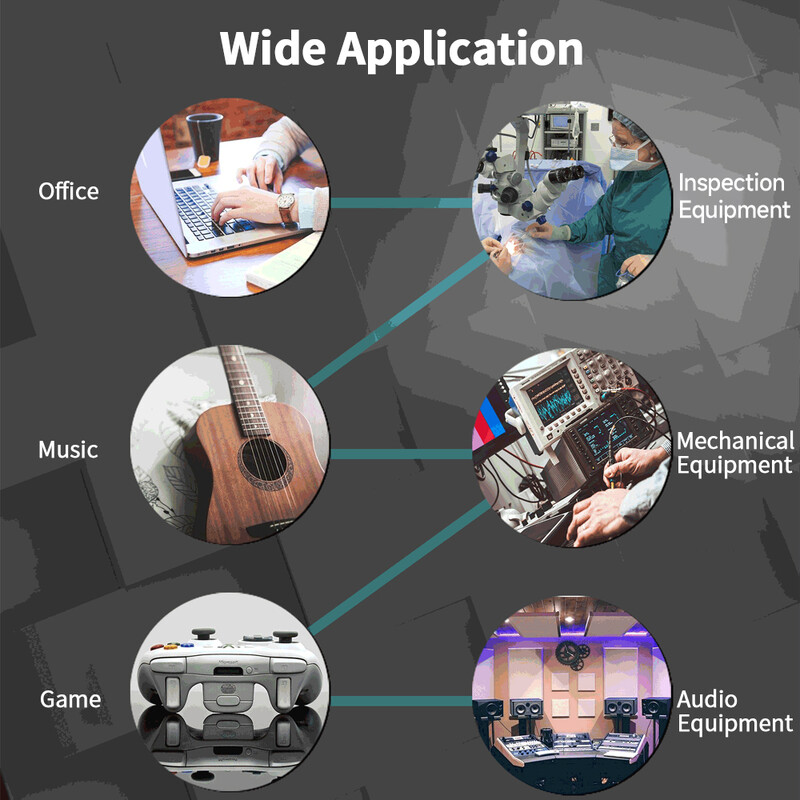FS23-PM USB kolmekordne jalglüliti Multifunktsionaalne kohandatud jalgpedaali mehaaniline lüliti pildi omandamiseks muusikamängude juhtimiseks
