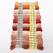 16. DMC diagram oszlop barna 12 gombolyag 8M mercerizált egyiptomi pamut hímzés fogselyem keresztszemes Mouline 27 színben elérhető