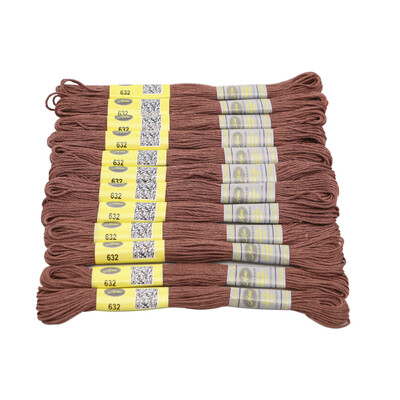 16. DMC diagram oszlop barna 12 gombolyag 8M mercerizált egyiptomi pamut hímzés fogselyem keresztszemes Mouline 27 színben elérhető