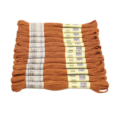 16. DMC diagram oszlop barna 12 gombolyag 8M mercerizált egyiptomi pamut hímzés fogselyem keresztszemes Mouline 27 színben elérhető