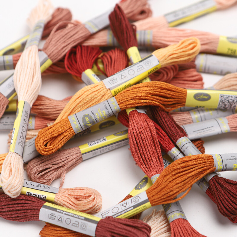 16. DMC diagram oszlop barna 12 gombolyag 8M mercerizált egyiptomi pamut hímzés fogselyem keresztszemes Mouline 27 színben elérhető