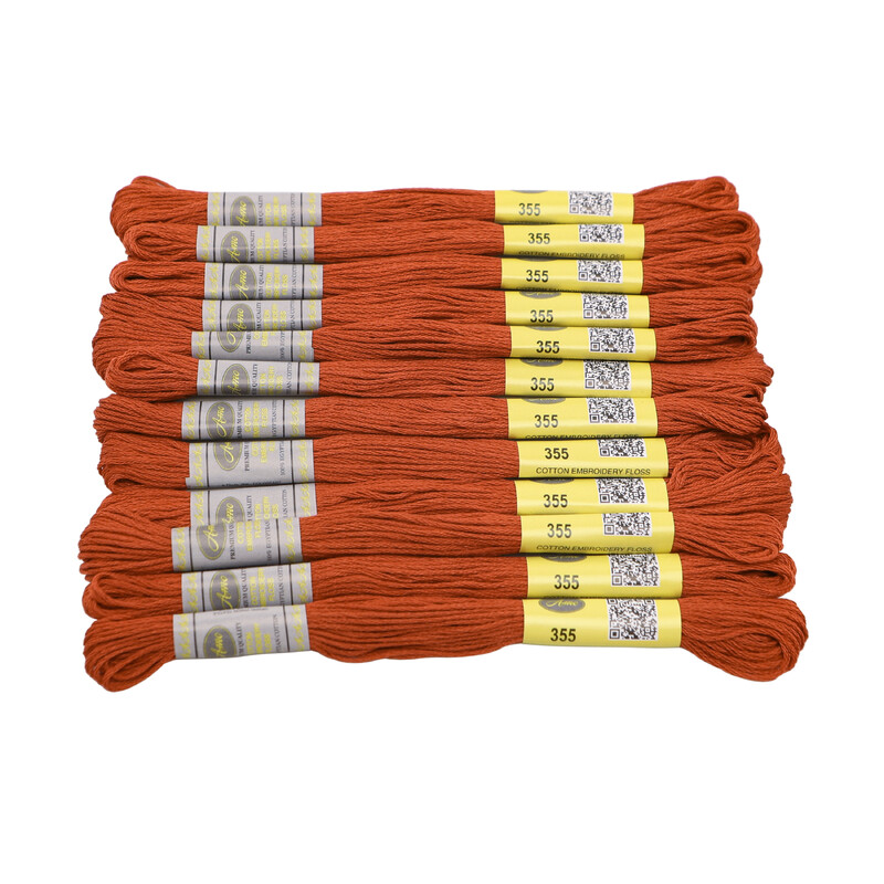 16. DMC diagram oszlop barna 12 gombolyag 8M mercerizált egyiptomi pamut hímzés fogselyem keresztszemes Mouline 27 színben elérhető