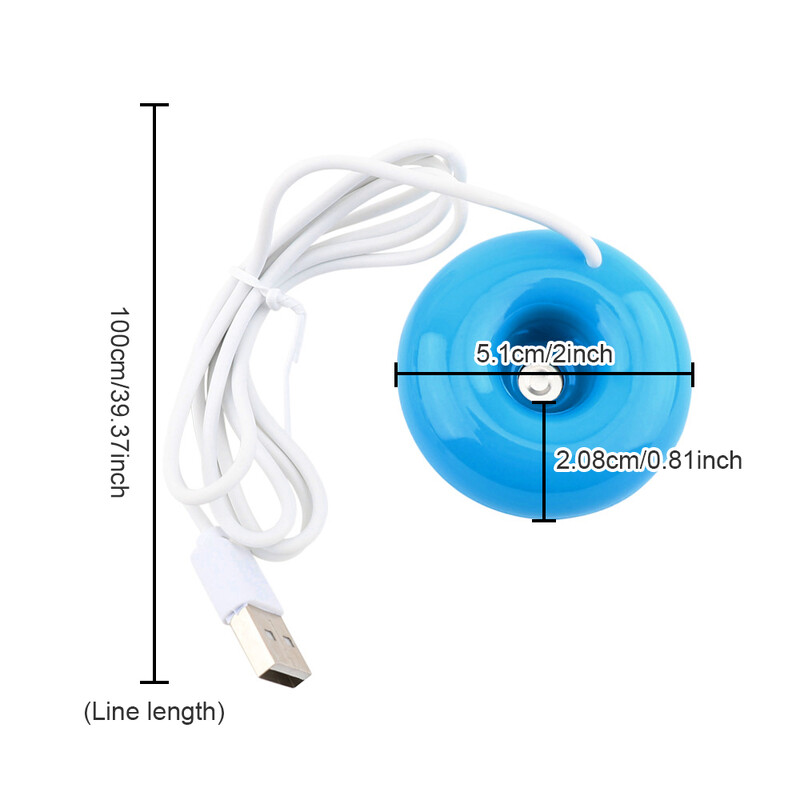 Mini Donut neigiamų jonų drėkintuvas USB USB oro drėkintuvas valytuvas Aroma difuzorius garai namų valytuvui difuzorius garai