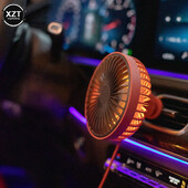 Naujas automobilio ventiliatorius 360 laipsnių pasukamas kietas spalvingas LED žibintas su USB maitinamas automobilio automatinis galingas aušinimo oro ventiliatorius, skirtas automobilio oro ventiliacijai