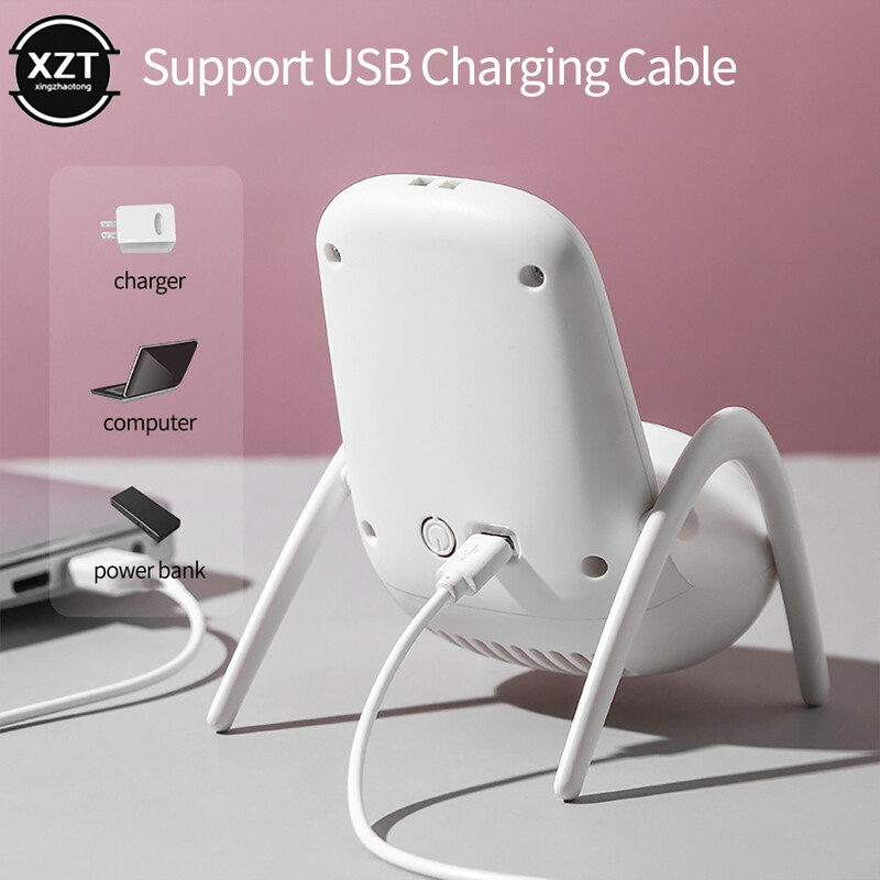 Φορητός ανεμιστήρας χειρός με καυτές πωλήσεις USB φόρτισης πρωτοτυπίας σε σχήμα καρέκλας Επιτραπέζιος ανεμιστήρας μπορεί να χρησιμοποιηθεί ως βάση κινητού τηλεφώνου Καλοκαίρι