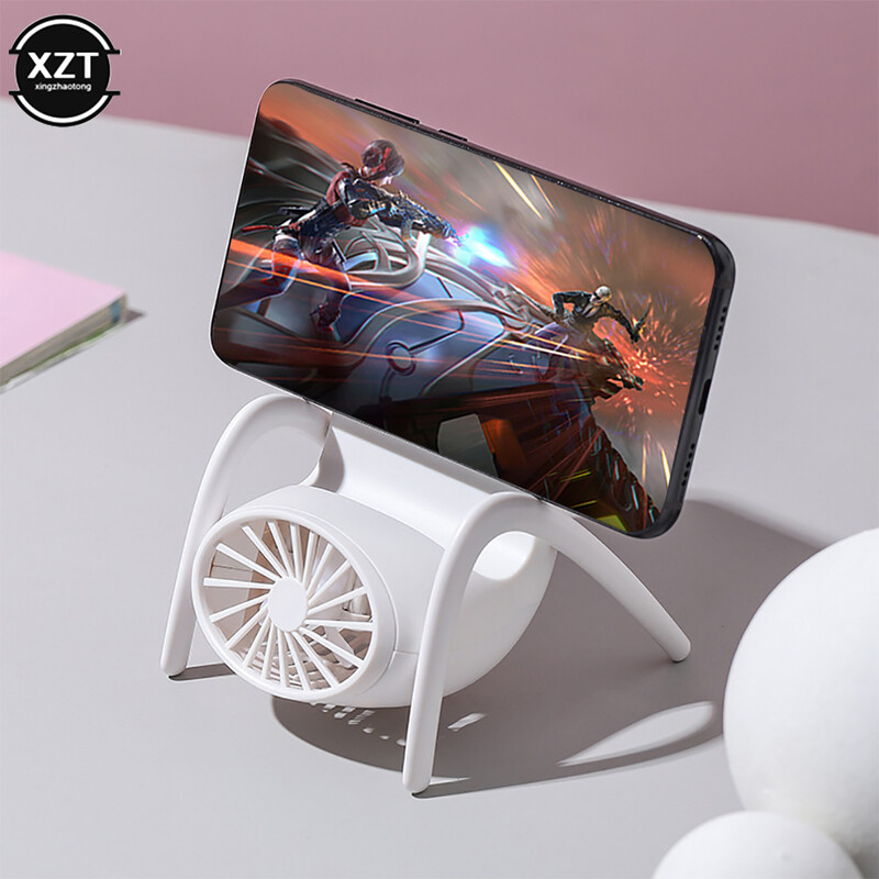 Φορητός ανεμιστήρας χειρός με καυτές πωλήσεις USB φόρτισης πρωτοτυπίας σε σχήμα καρέκλας Επιτραπέζιος ανεμιστήρας μπορεί να χρησιμοποιηθεί ως βάση κινητού τηλεφώνου Καλοκαίρι